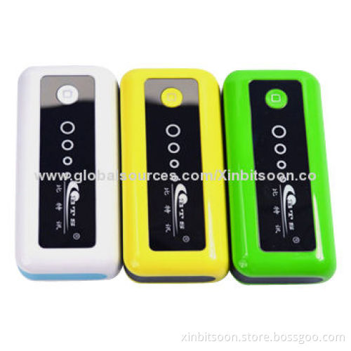 Slim Portable Power Bank with 4,400mAh Capacity Lithium Battery